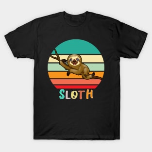 Vintage Retro Sloth T-Shirt